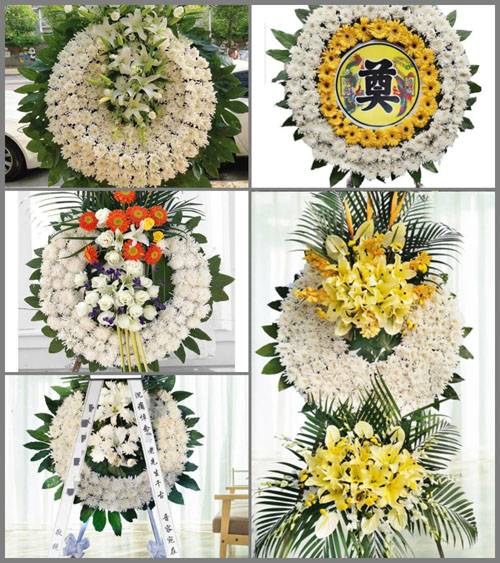福建福州永泰县梧桐镇明灯村花圈速递